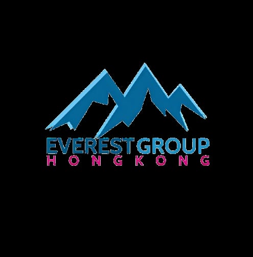 Everest Group Hong Kong logo featuring blue mountain peaks above the company name