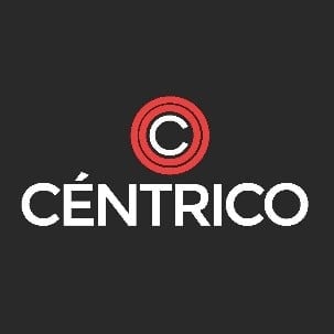Centrico logo with red circular icon and white text